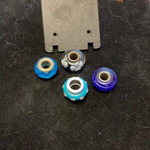 Brighton Blue and Silver Charm Bracelet Beads